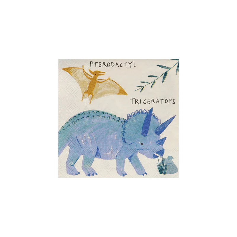 MERI MERI - Dinosaur Kingdom Small Napkins - Pack of 16