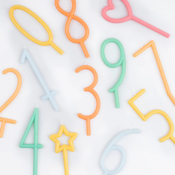 MERI MERI - Slim Heart Candle - Pink