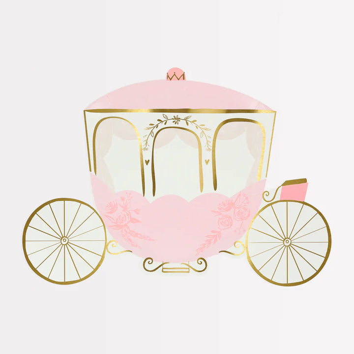 MERI MERI - Princess Carriage Plates - Pack of 8