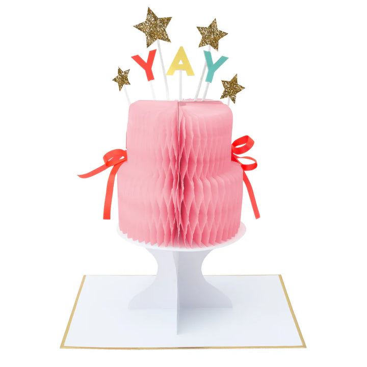 MERI MERI - 3D Stand-Up Card - Yay! Cake