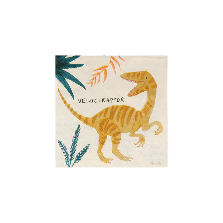 MERI MERI - Dinosaur Kingdom Small Napkins - Pack of 16
