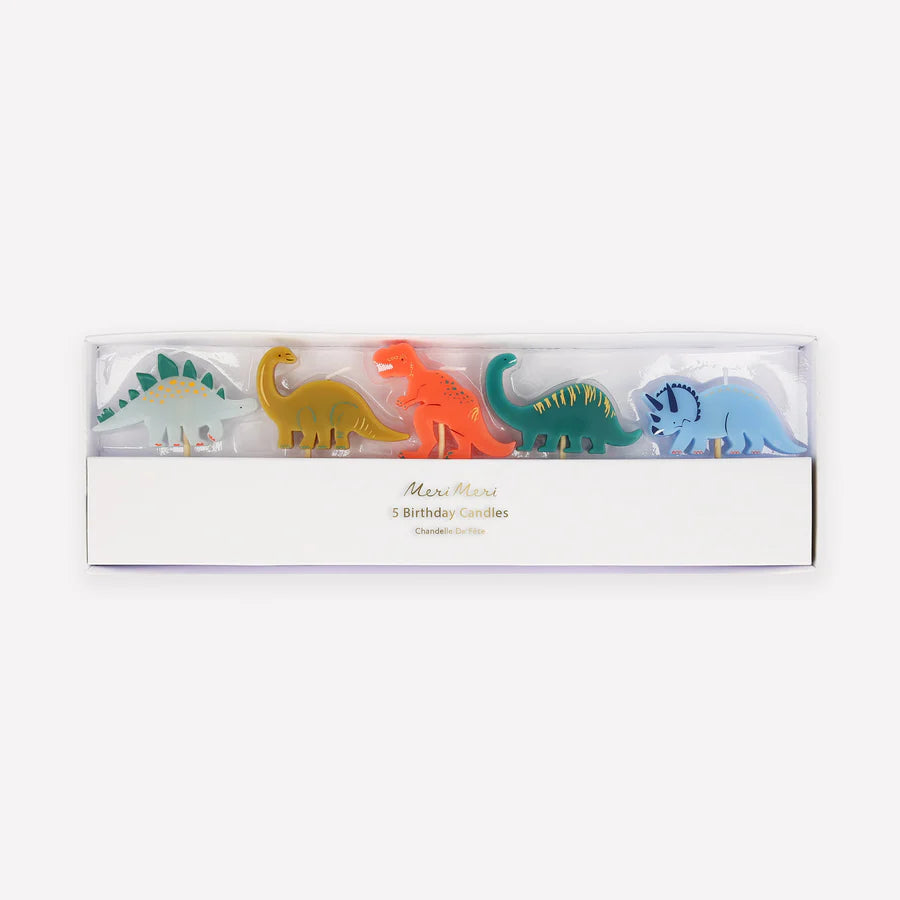 MERI MERI - Mini Dino Candles - Pack of 5