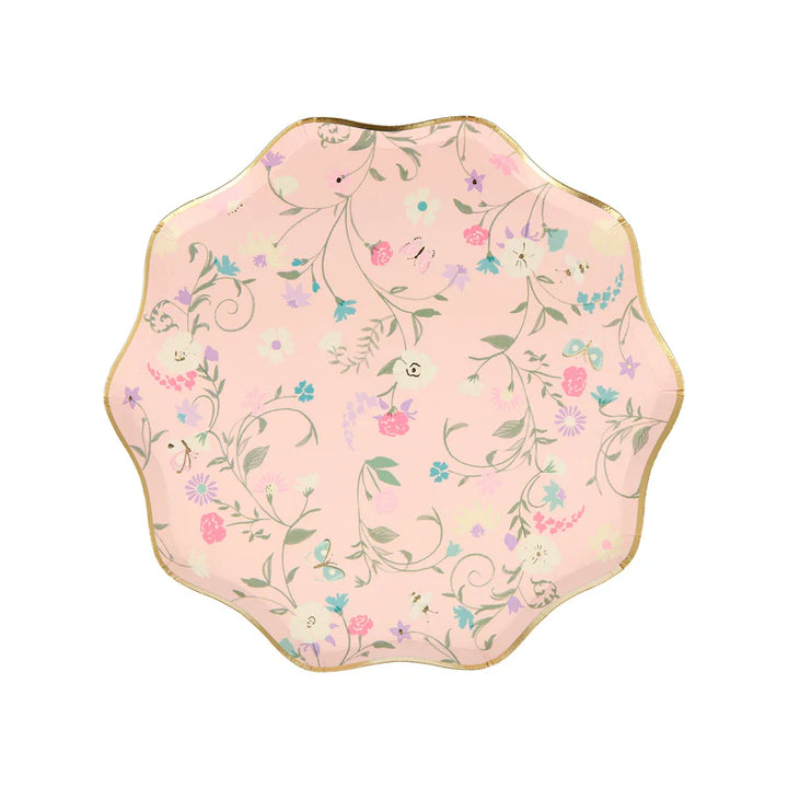 MERI MERI - Laduree Paris Floral Side Plates - Set of 8 - Assorted Colours