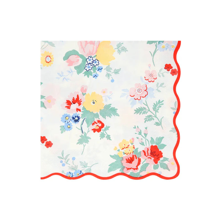 MERI MERI - Vintage Floral Large Napkins - Pack of 16