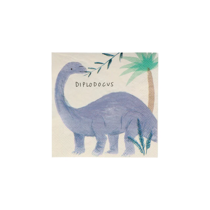 MERI MERI - Dinosaur Kingdom Small Napkins - Pack of 16
