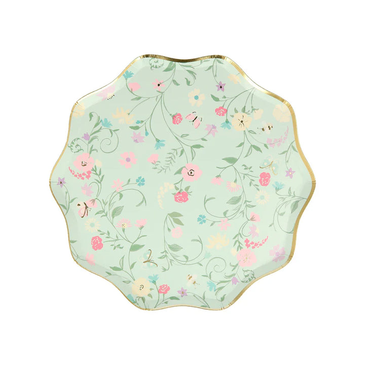 MERI MERI - Laduree Paris Floral Side Plates - Set of 8 - Assorted Colours