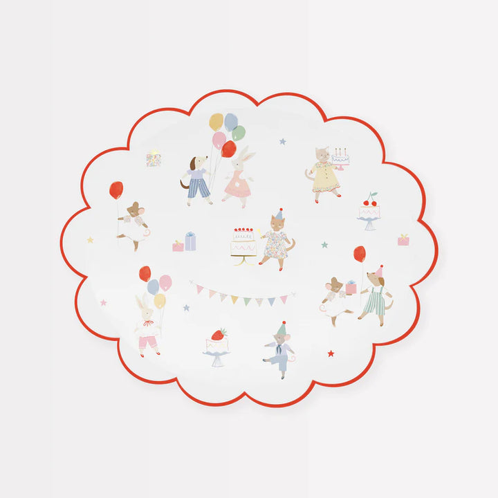 MERI MERI - Animal Friends Side Plates - Pack of 8