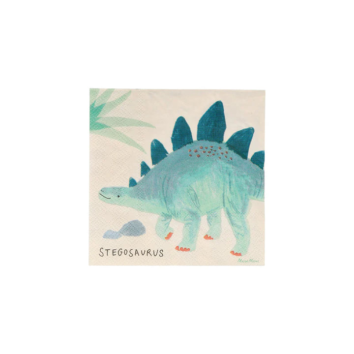 MERI MERI - Dinosaur Kingdom Small Napkins - Pack of 16