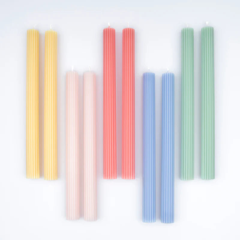 Meri Meri - Liberty 10" Rainbow Garden Candles Gift Box - Set of 10