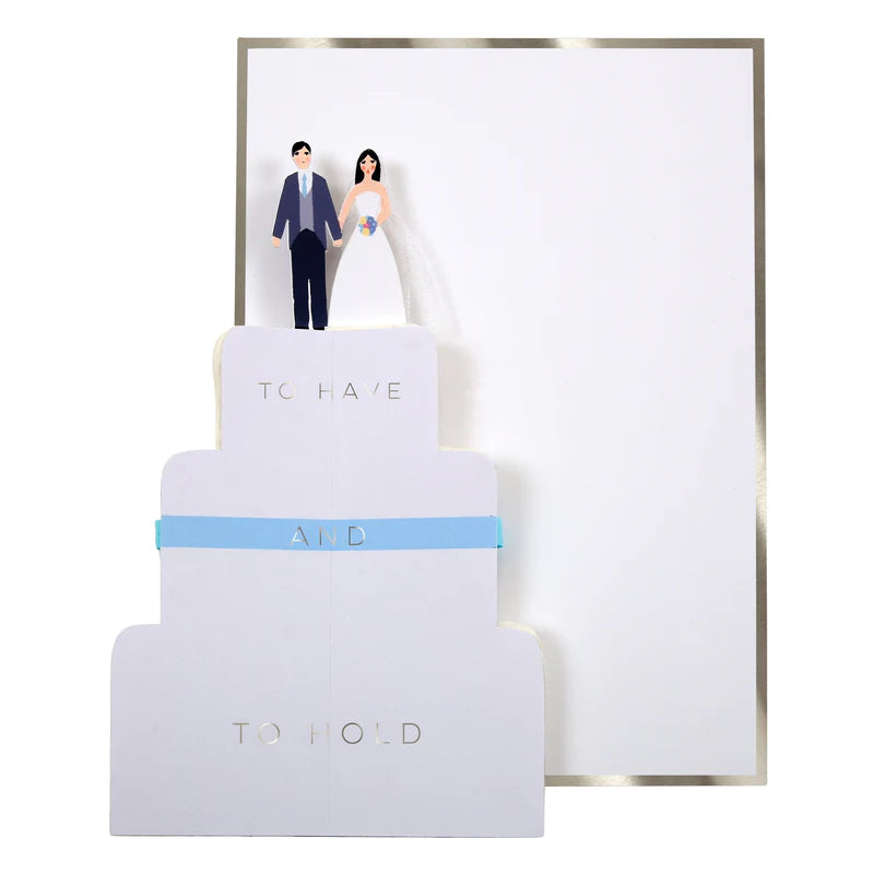 MERI MERI - 3D Stand-Up Card - Wedding Cake