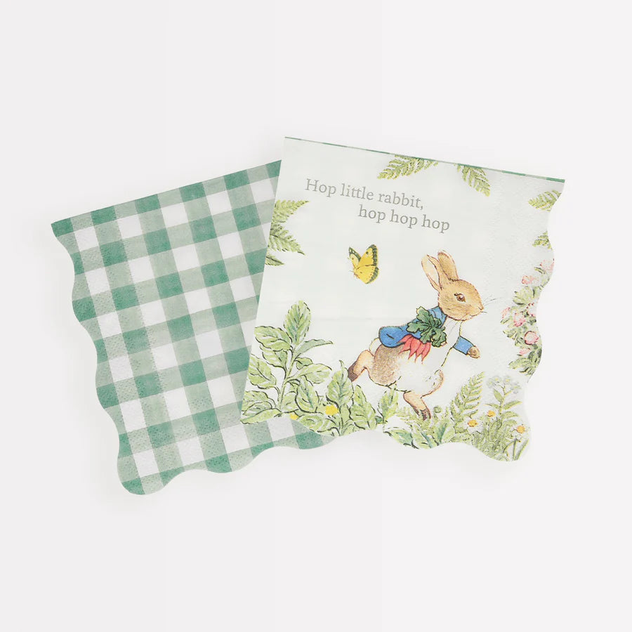 MERI MERI - Peter Rabbit In The Garden Small Napkins - Pack of 16