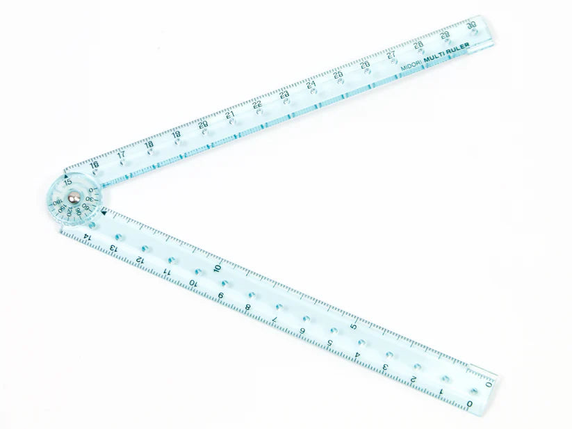 Midori - Multi Ruler 30cm - Blue