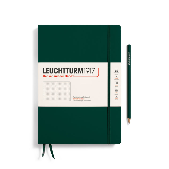 Leuchtturm1917 - Notebook Composition - B5 - Hardcover - Forest Green