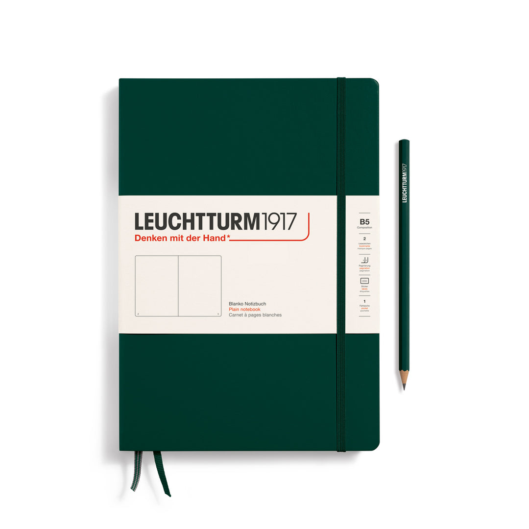 Leuchtturm1917 - Notebook Composition - B5 - Hardcover - Forest Green