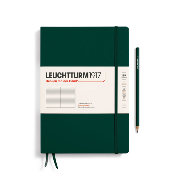 Leuchtturm1917 - Notebook Composition - B5 - Hardcover - Forest Green