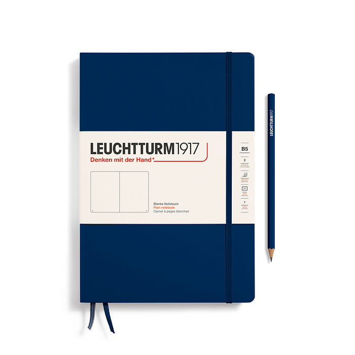 Leuchtturm1917 - B5 Composition Notebook - Hardcover - Navy