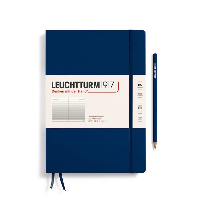 Leuchtturm1917 - B5 Composition Notebook - Hardcover - Navy