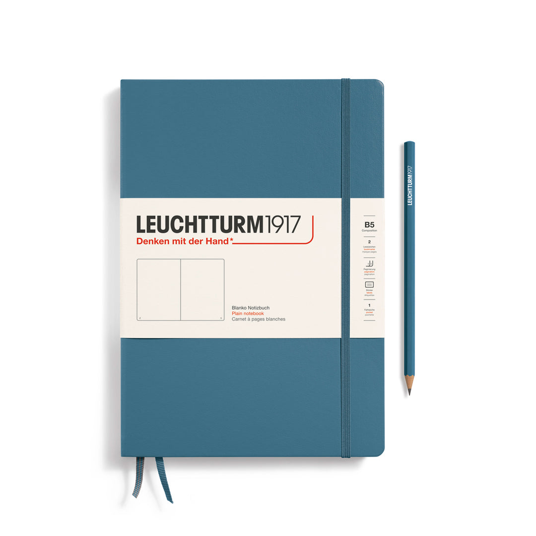 Leuchtturm1917 - Notebook Composition - B5 - Hardcover - Stone Blue