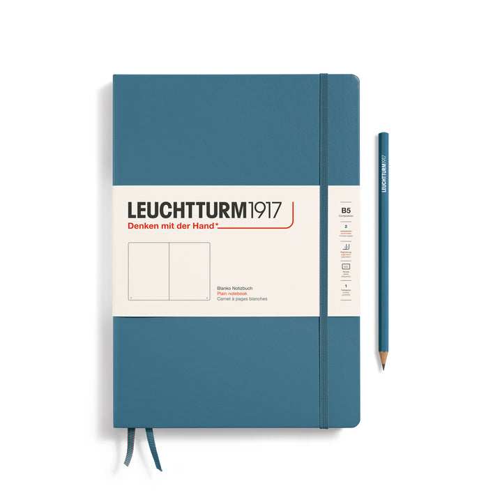 Leuchtturm1917 - Notebook Composition - B5 - Hardcover - Stone Blue