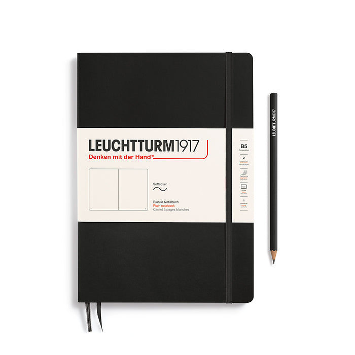Leuchtturm1917 - Notebook Composition - B5 - Softcover - Black