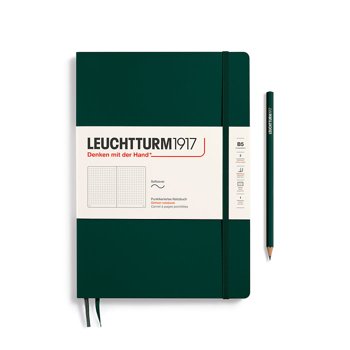 Leuchtturm1917 - B5 Composition Notebook - Softcover - Forest Green