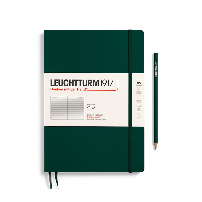 Leuchtturm1917 - B5 Composition Notebook - Softcover - Forest Green