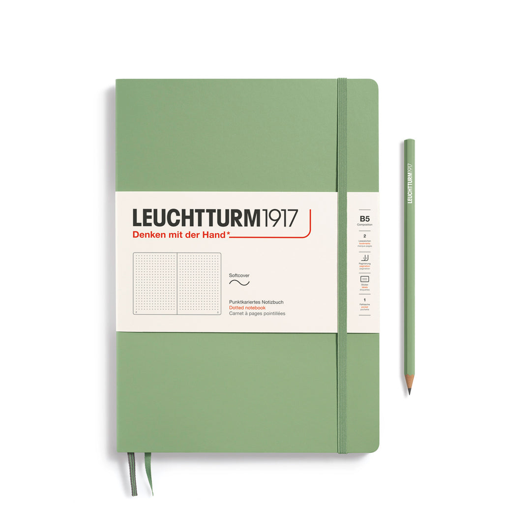 Leuchtturm1917 - Softcover - B5 Composition Notebook - Sage