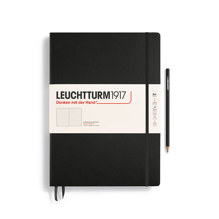 Leuchtturm1917 - Master Classic A4+ Notebook - Hardcover - Black