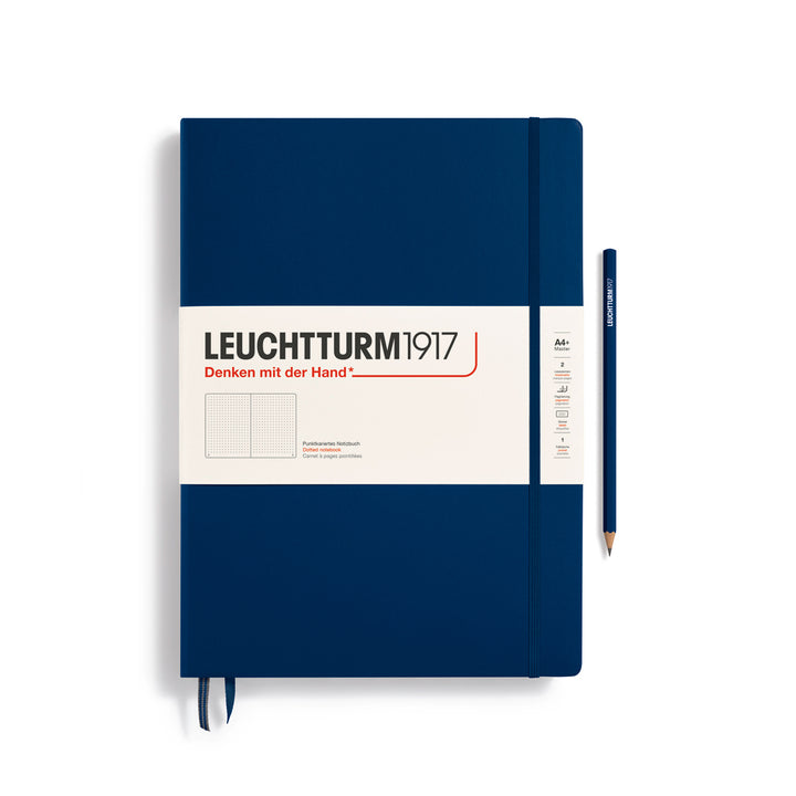 Leuchtturm1917 - Master Classic Notebook - A4+ - Hardcover - Navy