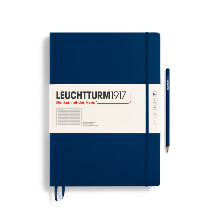 Leuchtturm1917 - Master Classic Notebook - A4+ - Hardcover - Navy