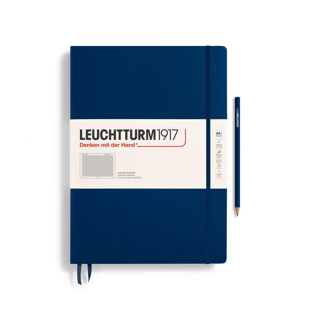 Leuchtturm1917 - Master Classic Notebook - A4+ - Hardcover - Navy