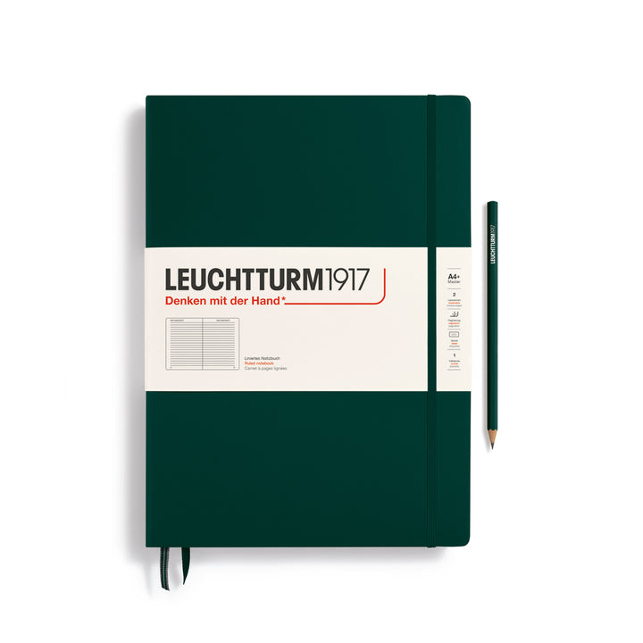 Leuchtturm1917 - Master Classic Notebook - A4+ - Hardcover - Forest Green