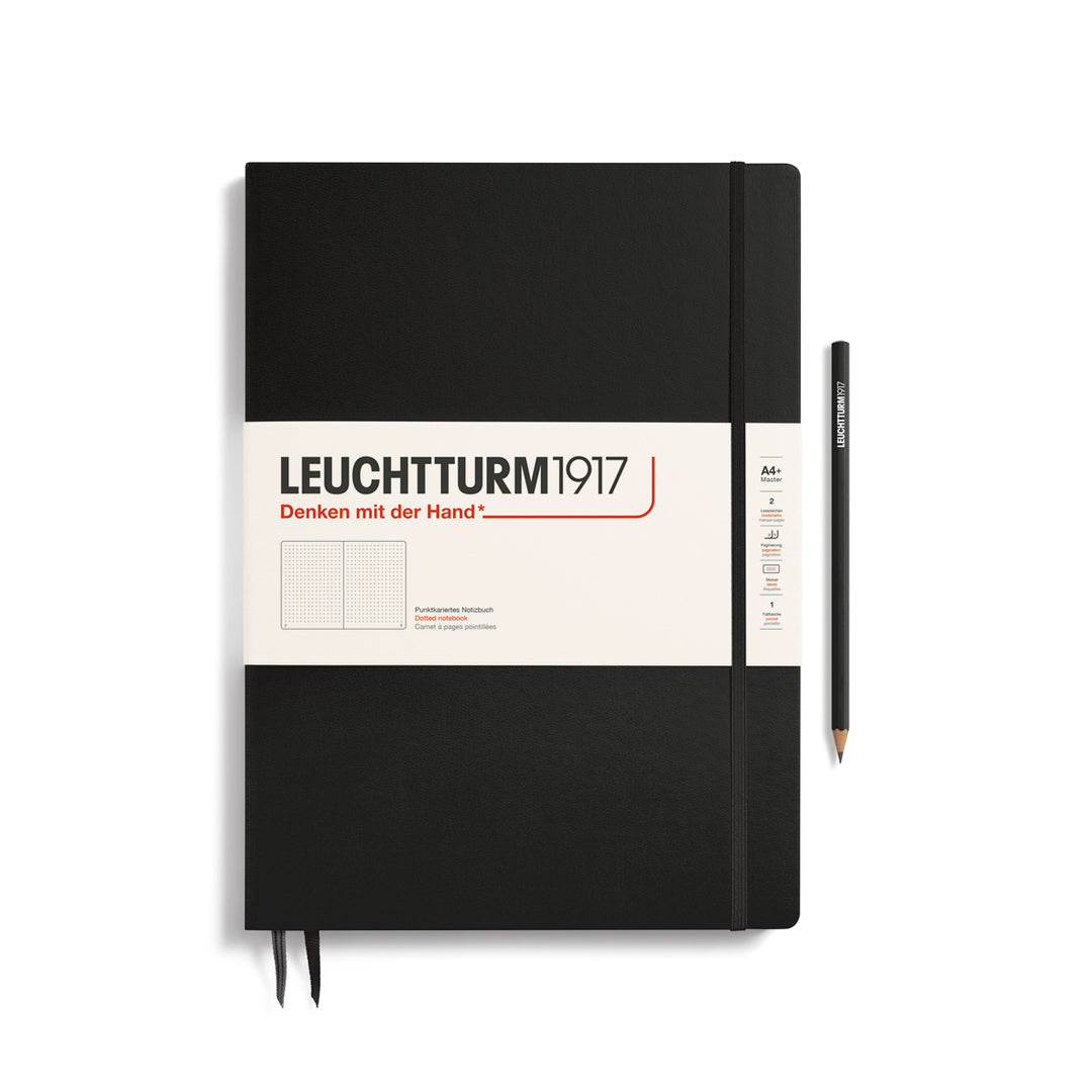 Leuchtturm1917 - Master Slim Notebook - A4+ - Hardcover - Black