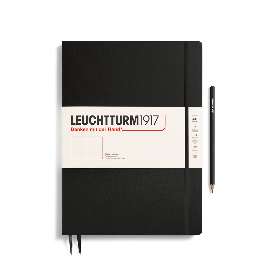 Leuchtturm1917 - Master Slim Notebook - A4+ - Hardcover - Black