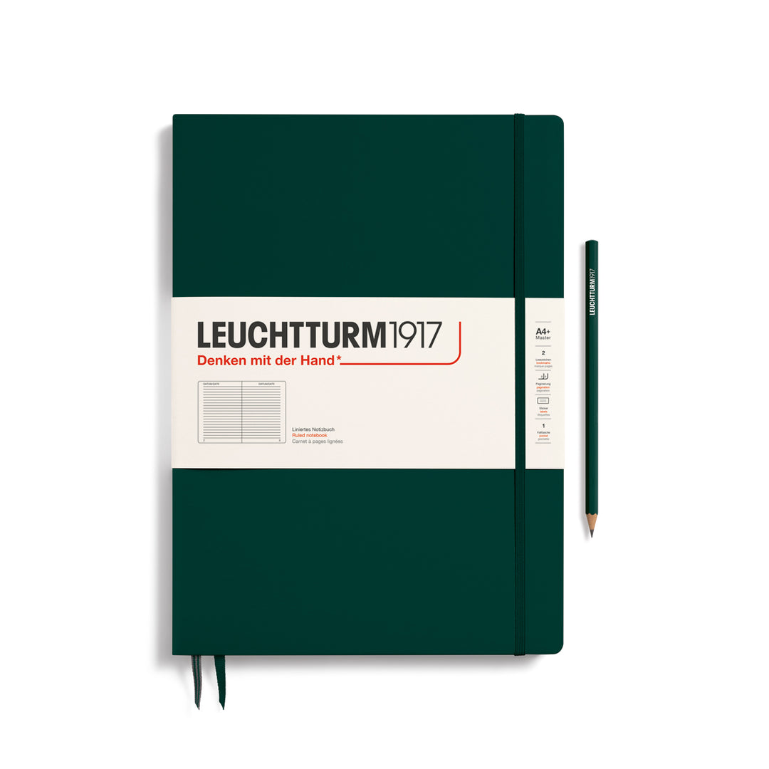 Leuchtturm1917 - Master Slim Notebook - A4+ - Hardcover - Forest Green