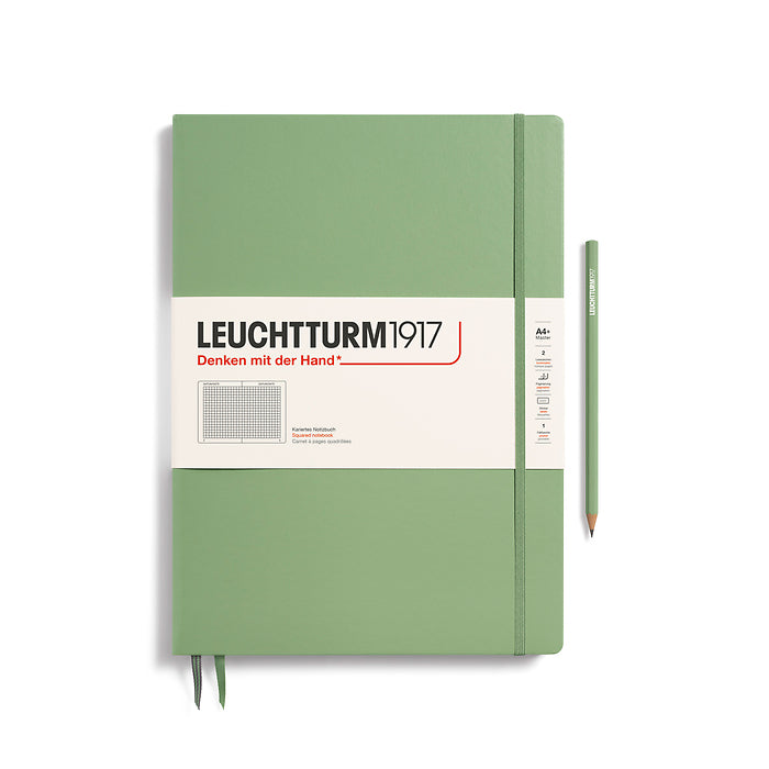 Leuchtturm1917 - Master Slim A4+ Notebook - Hardcover - Sage