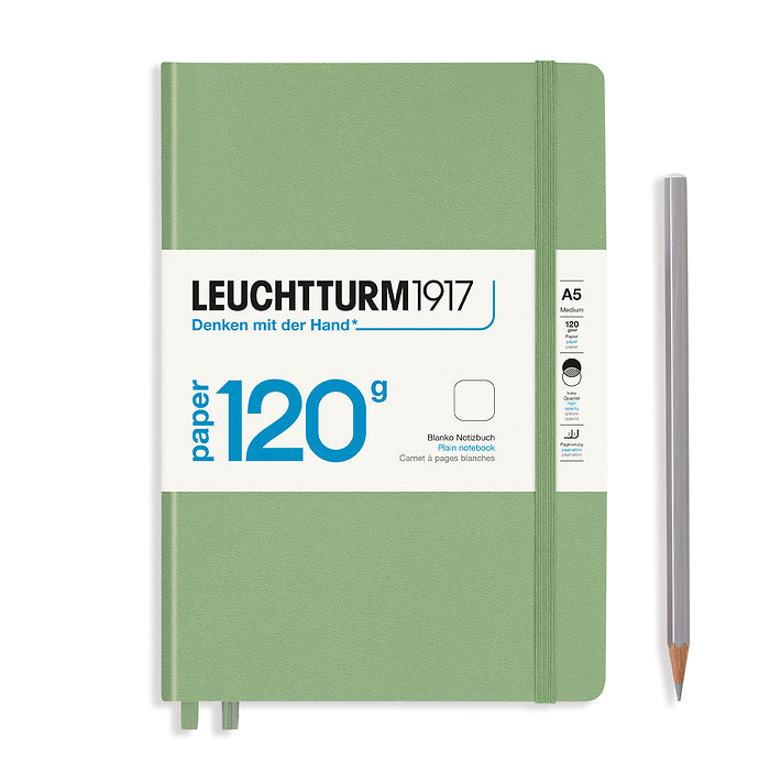 Leuchtturm1917 - Hardcover - A5 Notebook - Edition 120g - Sage Green