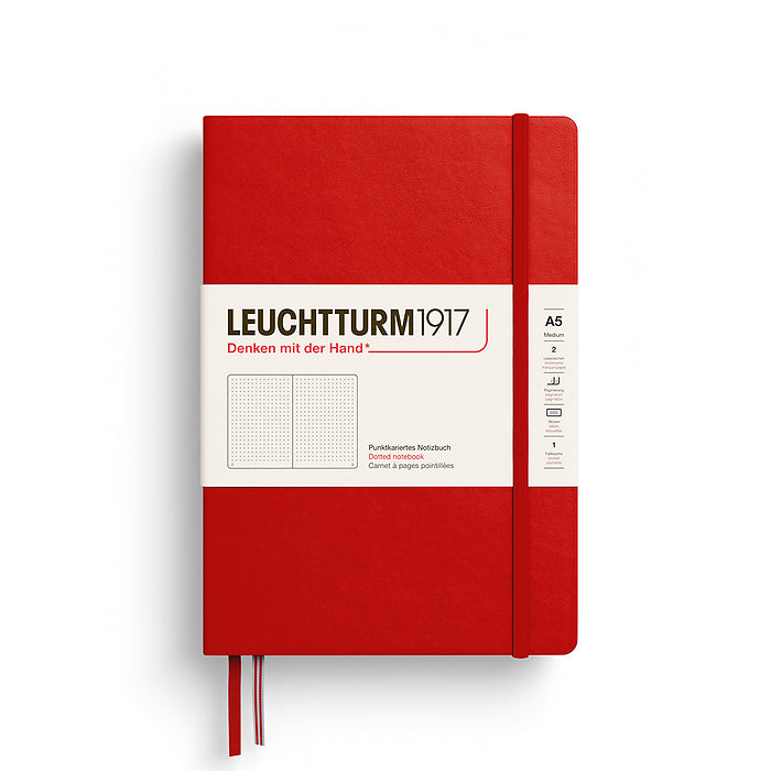 LEUCHTTURM 1917 - A5 Notebook - Medium - Hardcover - Cherry