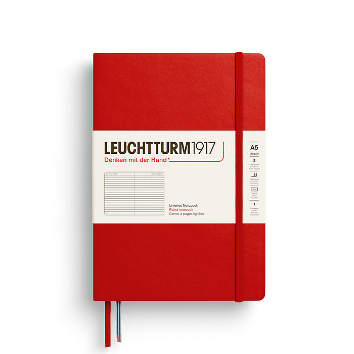 LEUCHTTURM 1917 - A5 Notebook - Medium - Hardcover - Cherry