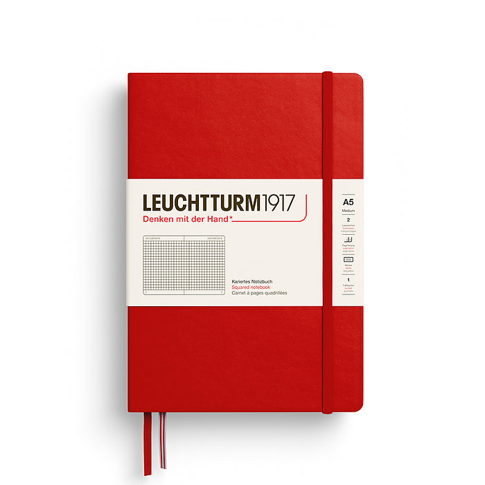 LEUCHTTURM 1917 - A5 Notebook - Medium - Hardcover - Cherry