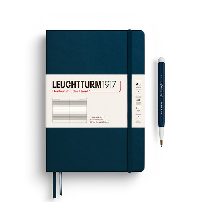 Leuchtturm1917 - Hardcover - A5 Notebook - Deep Sea