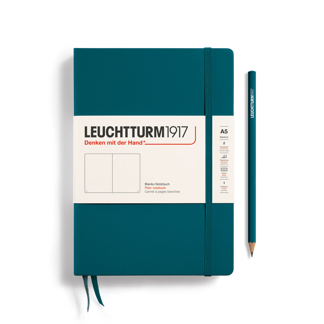 Leuchtturm1917 - Notebook Medium - A5 - Hardcover - Pacific Green