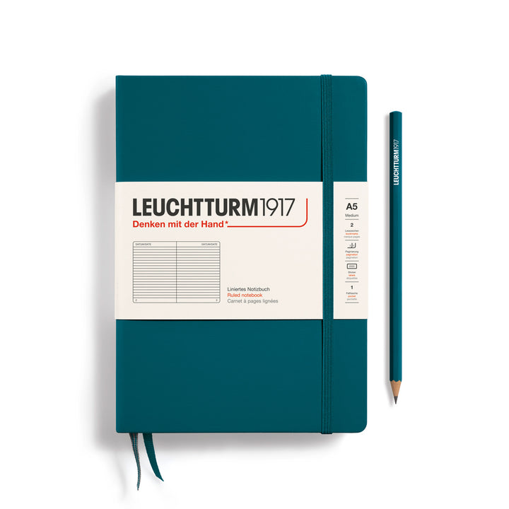 Leuchtturm1917 - Notebook Medium - A5 - Hardcover - Pacific Green
