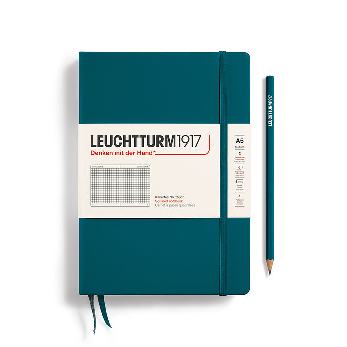 Leuchtturm1917 - A5 Notebook - Medium - Hardcover - Pacific Green