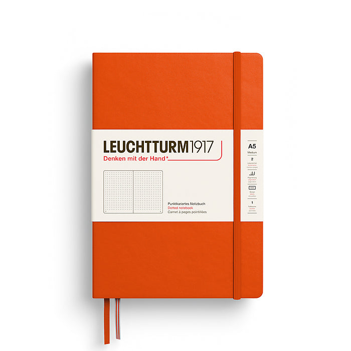 LEUCHTTURM 1917 - A5 Notebook - Medium - Hardcover - Pumpkin