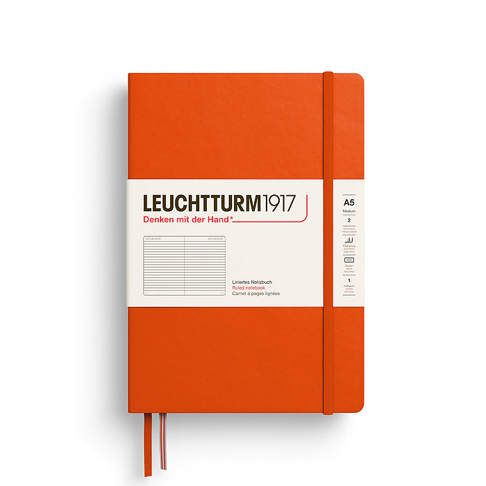 LEUCHTTURM 1917 - A5 Notebook - Medium - Hardcover - Pumpkin