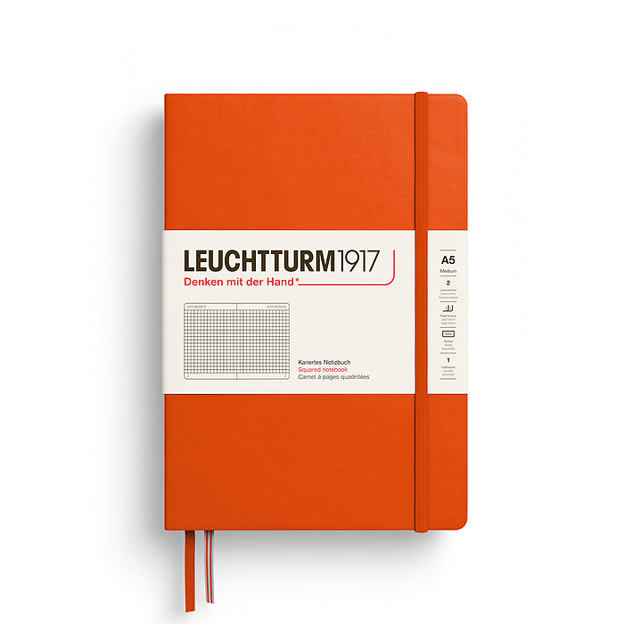 LEUCHTTURM 1917 - A5 Notebook - Medium - Hardcover - Pumpkin