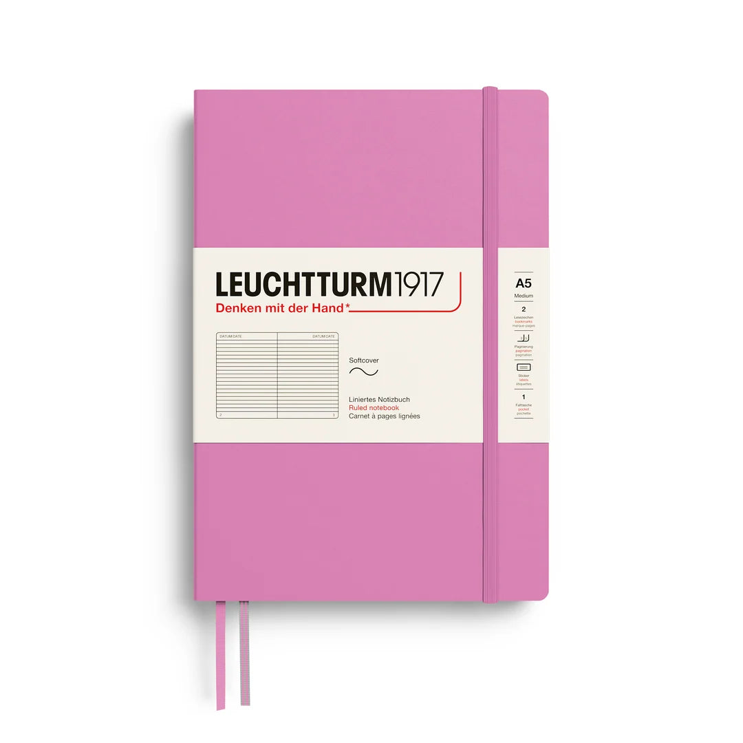 Leuchtturm1917 - Notebook Medium - A5 - Softcover - Bubblegum