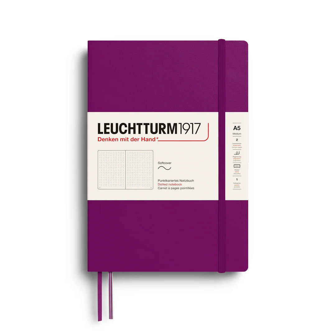 Leuchtturm1917 - Notebook Medium - A5 - Softcover - Burgundy