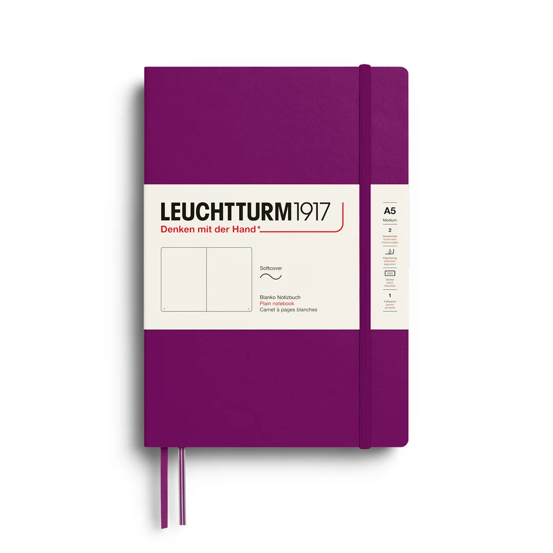 Leuchtturm1917 - Notebook Medium - A5 - Softcover - Burgundy